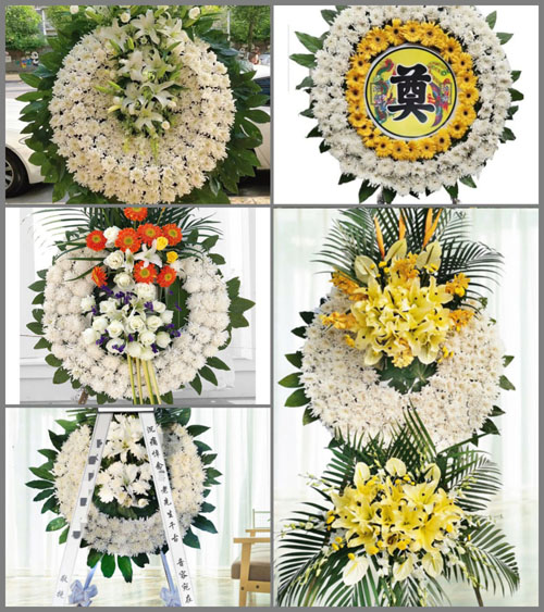 四川成都崇州市街子镇会元村花圈速递